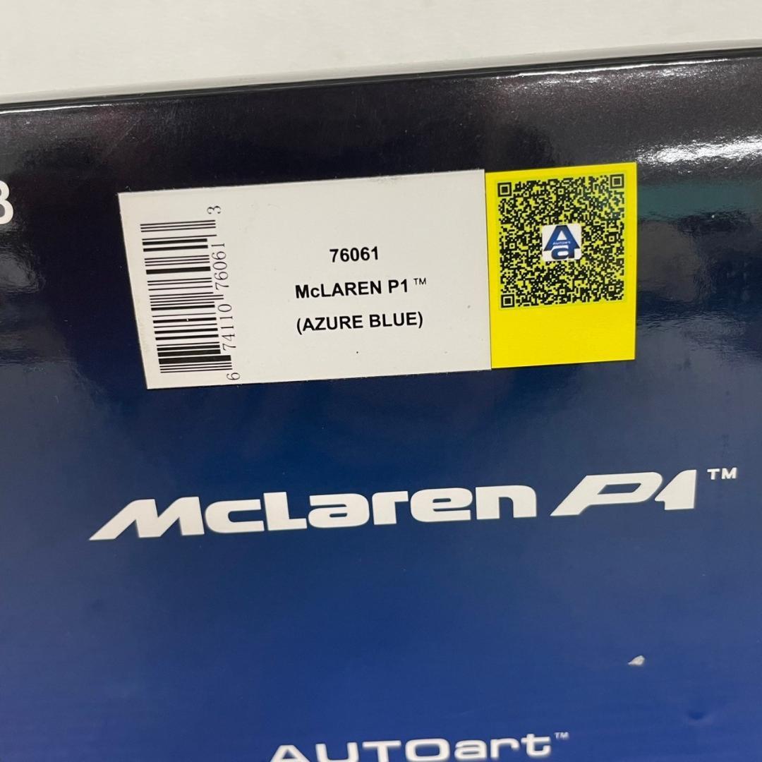 オートアート McLAREN P1 アザーブルー 1/18 ミニカー Y0949