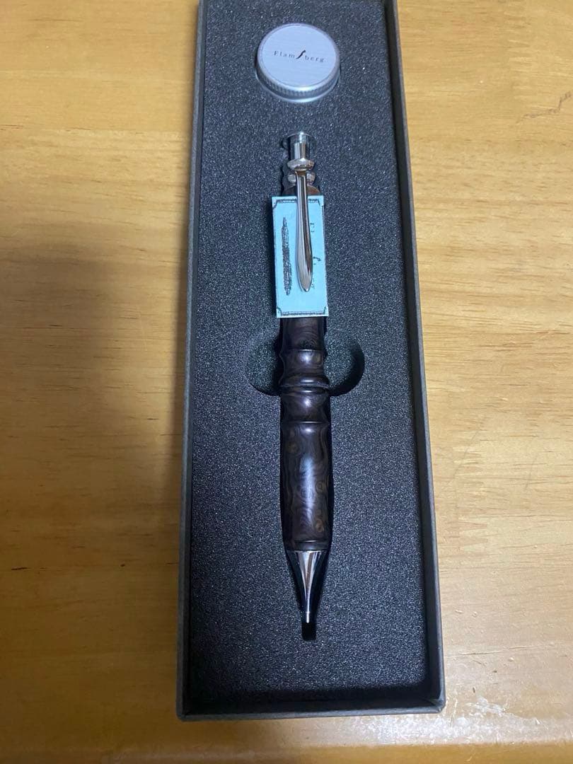 Flamberg 黒檀瘤　シャープペンシル　　検索用　野原工芸、工房楔