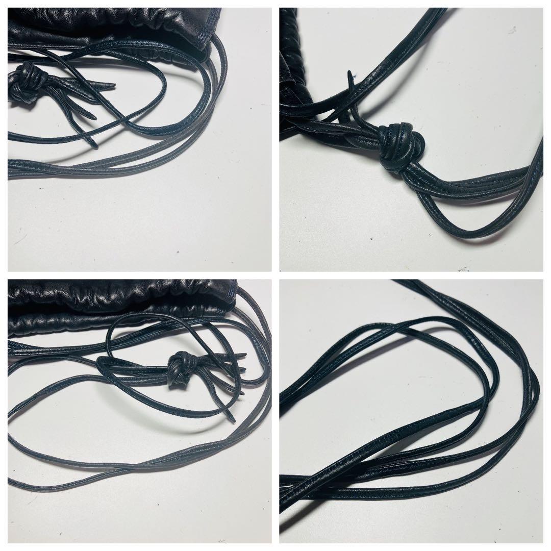 あゆ玉LOEWE ロエベ ショルダーバッグ ナッパレザー アナグラム 巾着