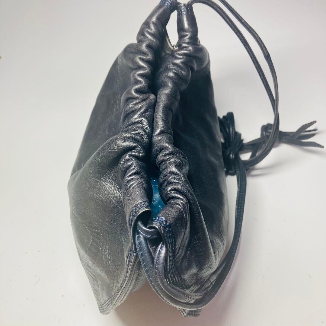 あゆ玉LOEWE ロエベ ショルダーバッグ ナッパレザー アナグラム 巾着