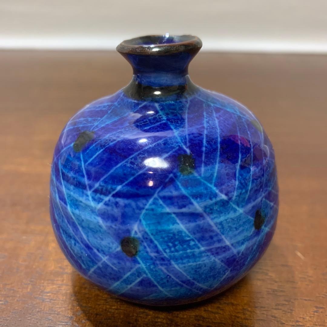 前田正博　すいてき　幾何学模様　水玉模様　書道具　青色