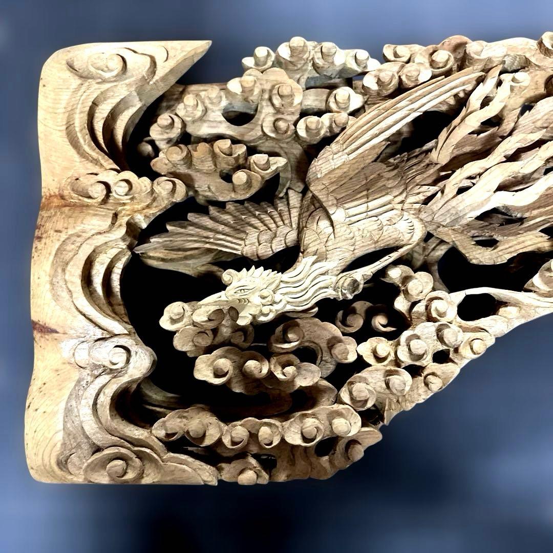 木彫欄間　鳳凰
