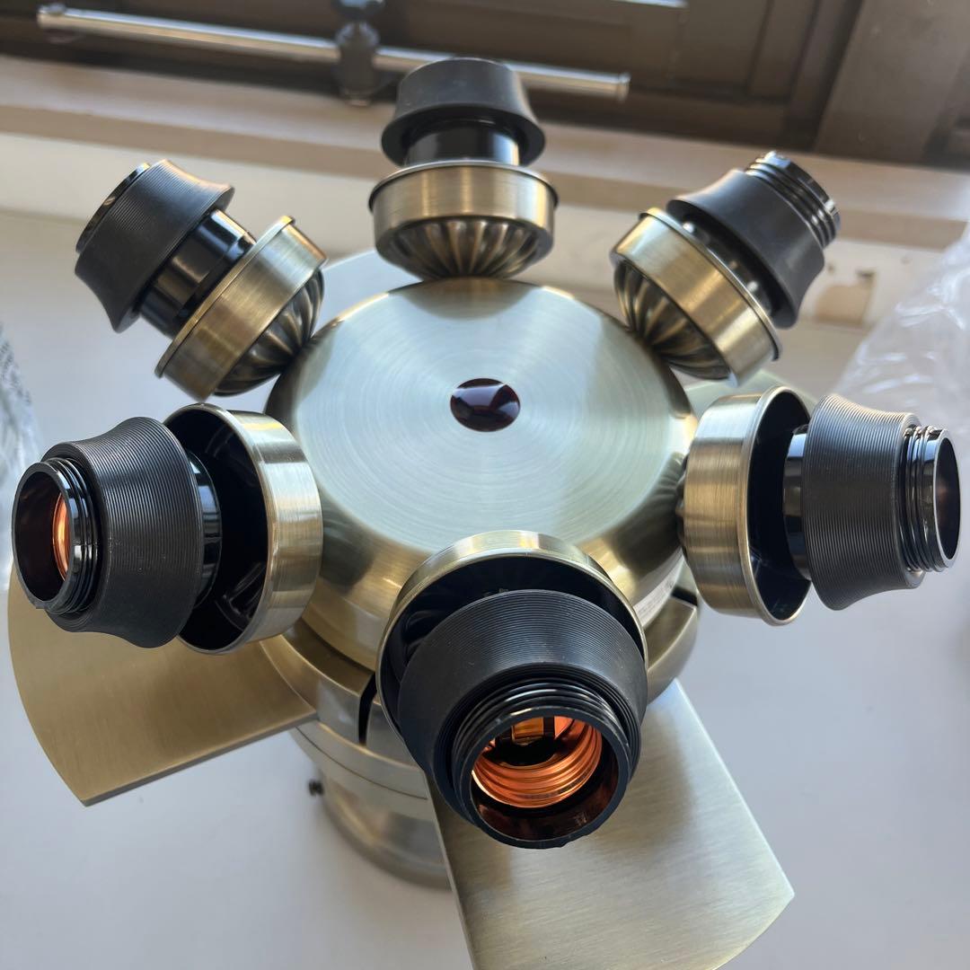 【新品】JAVALO ELF シーリングファン 6灯 LED JE-CF048