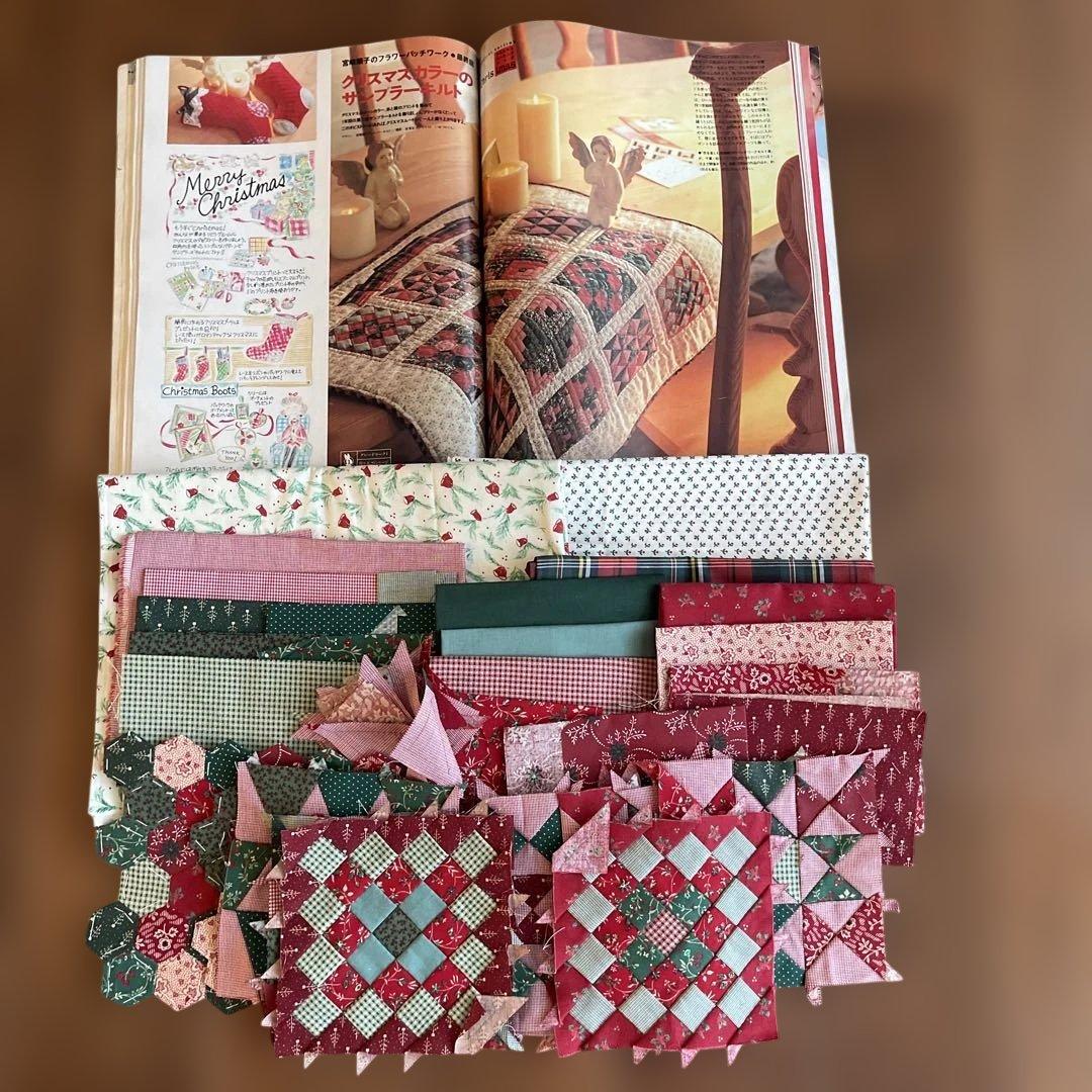 クリスマスパッチワーク布地とデザイン集