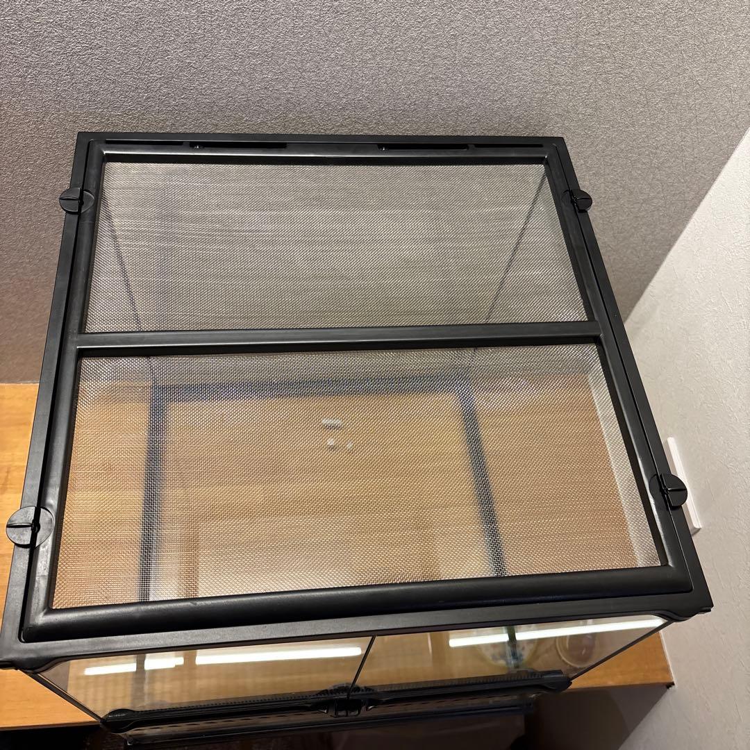 値下げ‼️GEX　グラステラリウム　4545　爬虫類　飼育　ケージ　ガラスケージ