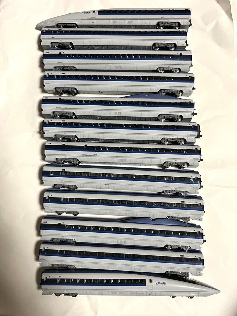 500系新幹線 12両　kato ライト室内灯点灯動力動作確認済