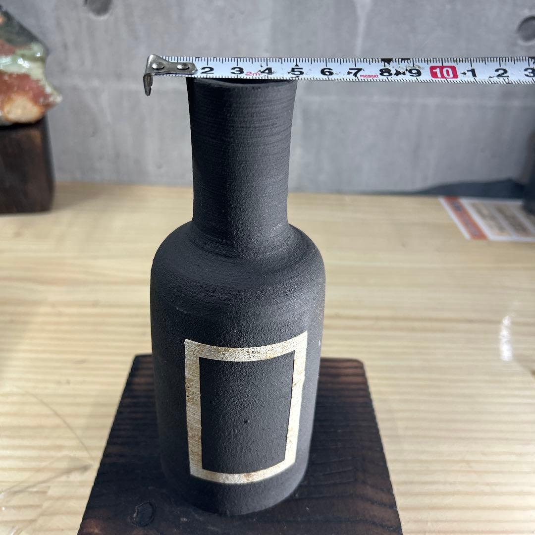 ノ*ズ様 黒い陶器の花瓶