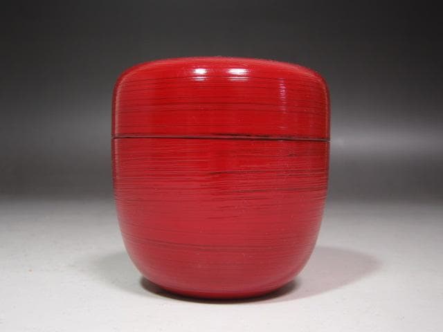 ☆　二代　村瀬治兵衛　根来昔形　茶器　裏千家十五代鵬雲斎の花押☆y535