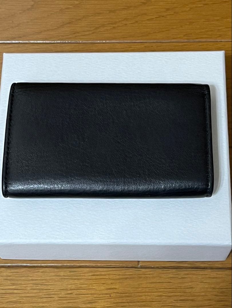 k*k様 【美品】 BALENCIAGA ブラックレザーキーケース