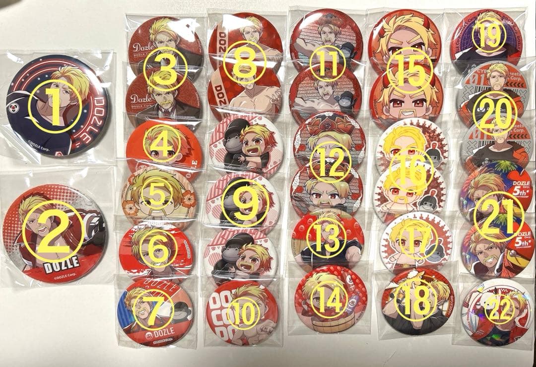 ドズル社ドズル缶バッジまとめ売り