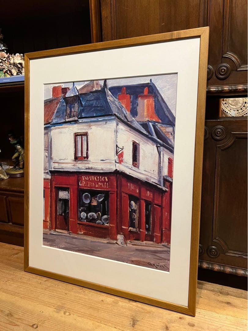 荻須高徳 ブティック 額縁 アート インテリア