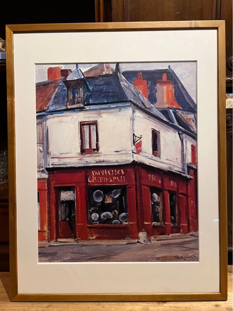 荻須高徳 ブティック 額縁 アート インテリア