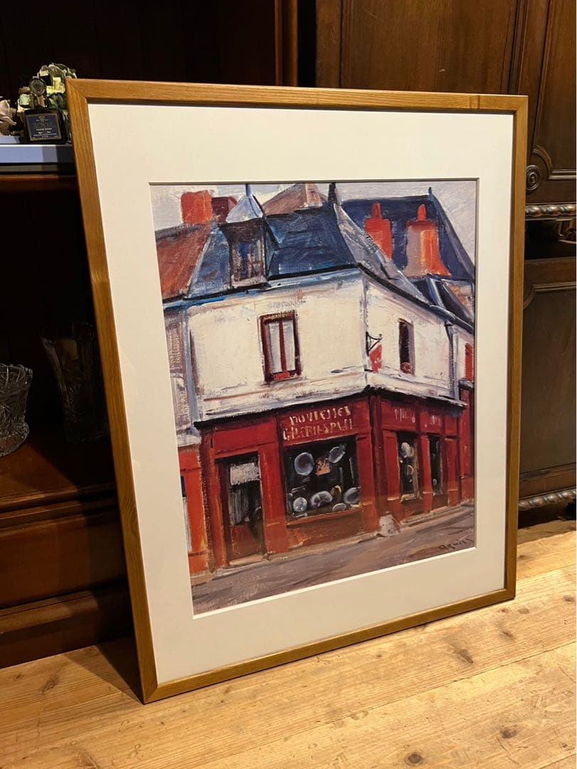 荻須高徳 ブティック 額縁 アート インテリア