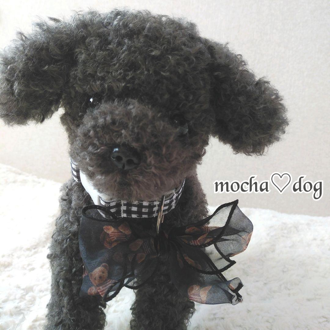 ＊mocha♡dog ＊ プードル(シルバー)☆ぬいぐるみわんこ teddy 犬
