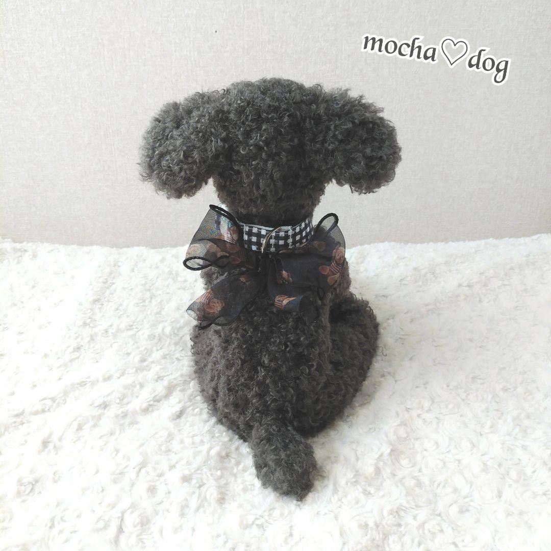 ＊mocha♡dog ＊ プードル(シルバー)☆ぬいぐるみわんこ teddy 犬