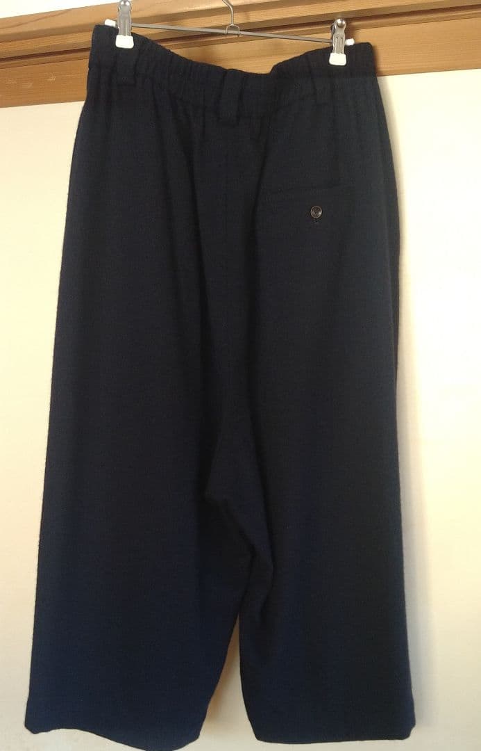 アトリエナルセ furano wool wide pants navy
