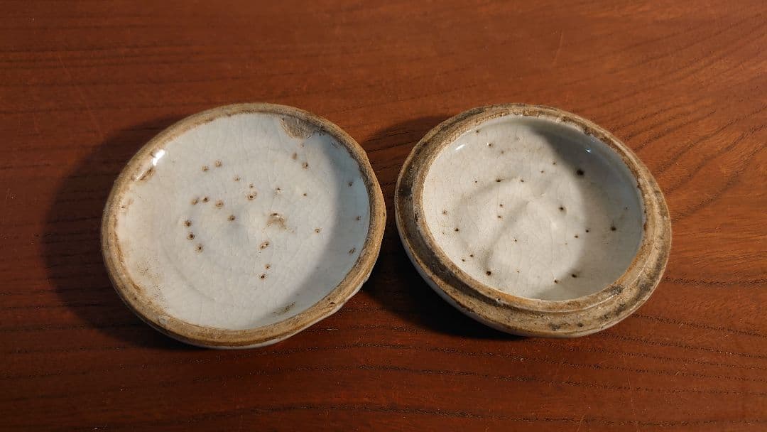 古伊万里　伊万里　李朝　朝鮮陶器　香合　茶道具　アンティーク伊万里　染付　１客