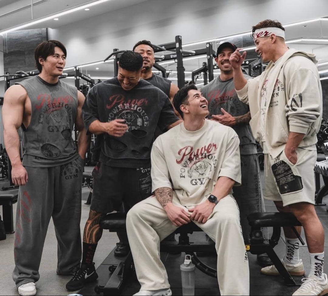 LÝFT × POWER HOUSE GYM ビッグ　Tシャツ　ブラック　L