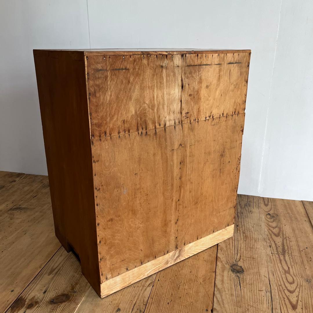 アンティーク ガラス キャビネット 書類棚 昭和レトロ z834