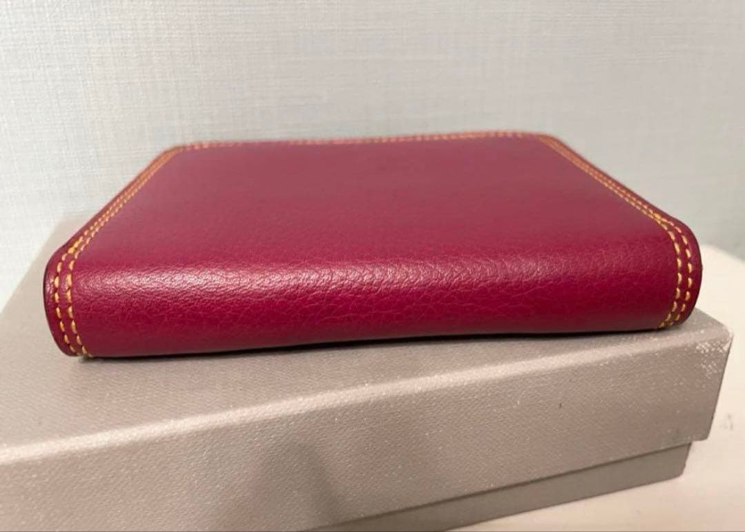 【未使用】J&M DAVIDSON ラウンドジップカードケース