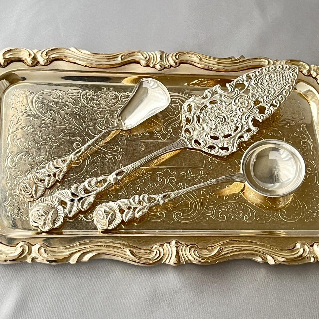 【ANTICO】 ケーキサーバー / クリーム / シュガースプーン【純銀】