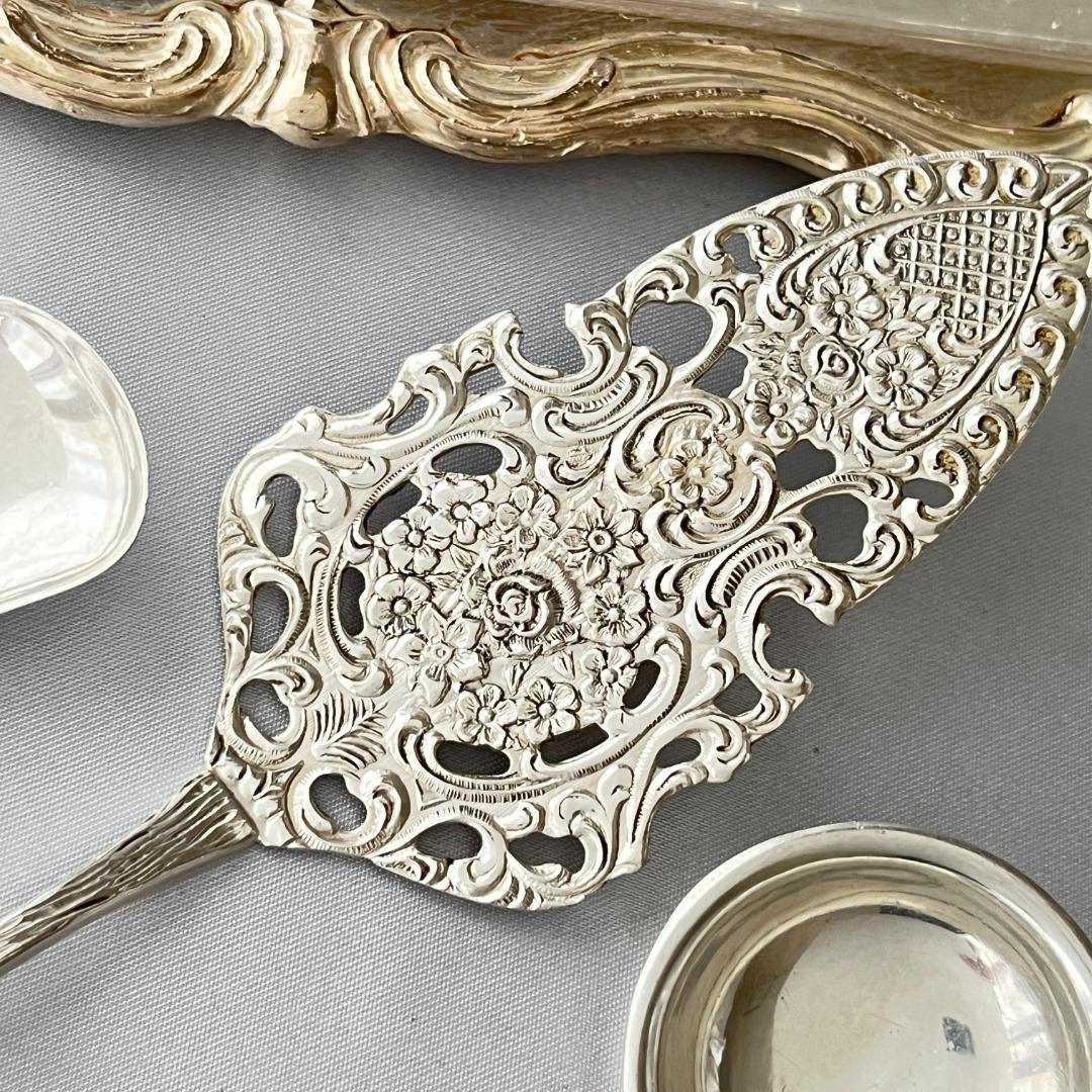 【ANTICO】 ケーキサーバー / クリーム / シュガースプーン【純銀】