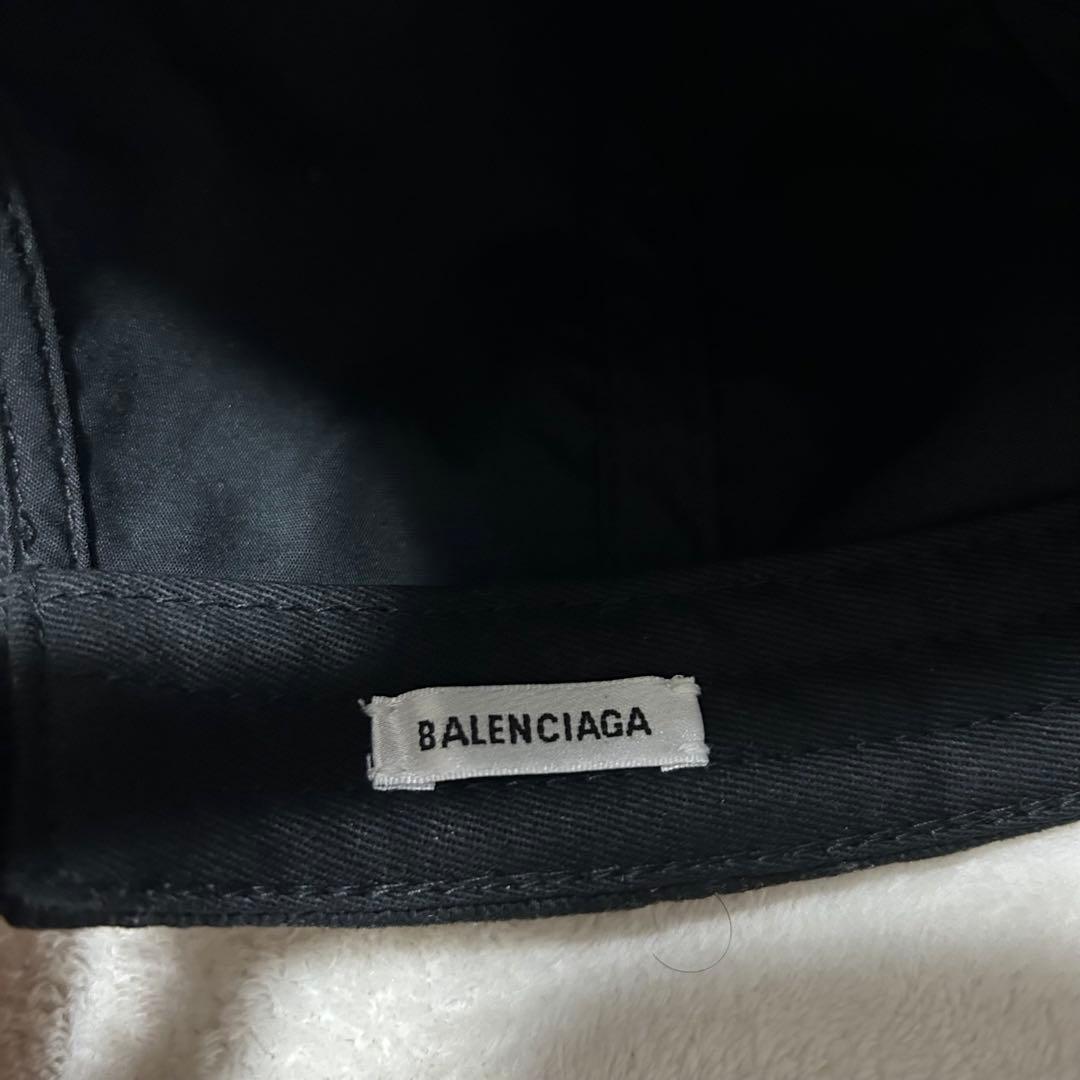 バレンシアガ　BALENCIAGA ベースボールキャップ　帽子　ブラック　黒