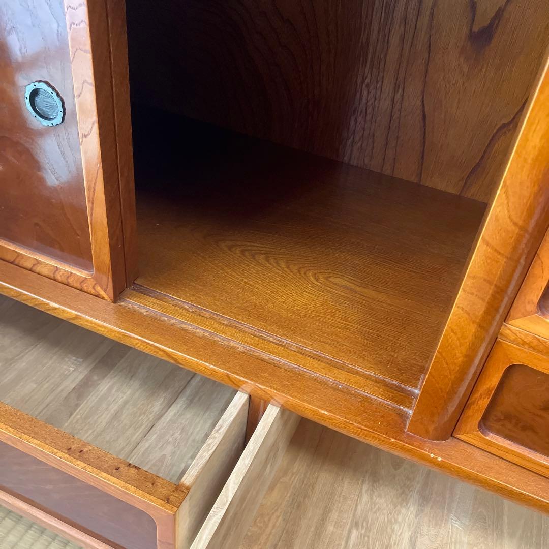 【最終値下】水屋箪笥 飾り棚 木製 和家具 茶棚 茶箪笥 アンティーク