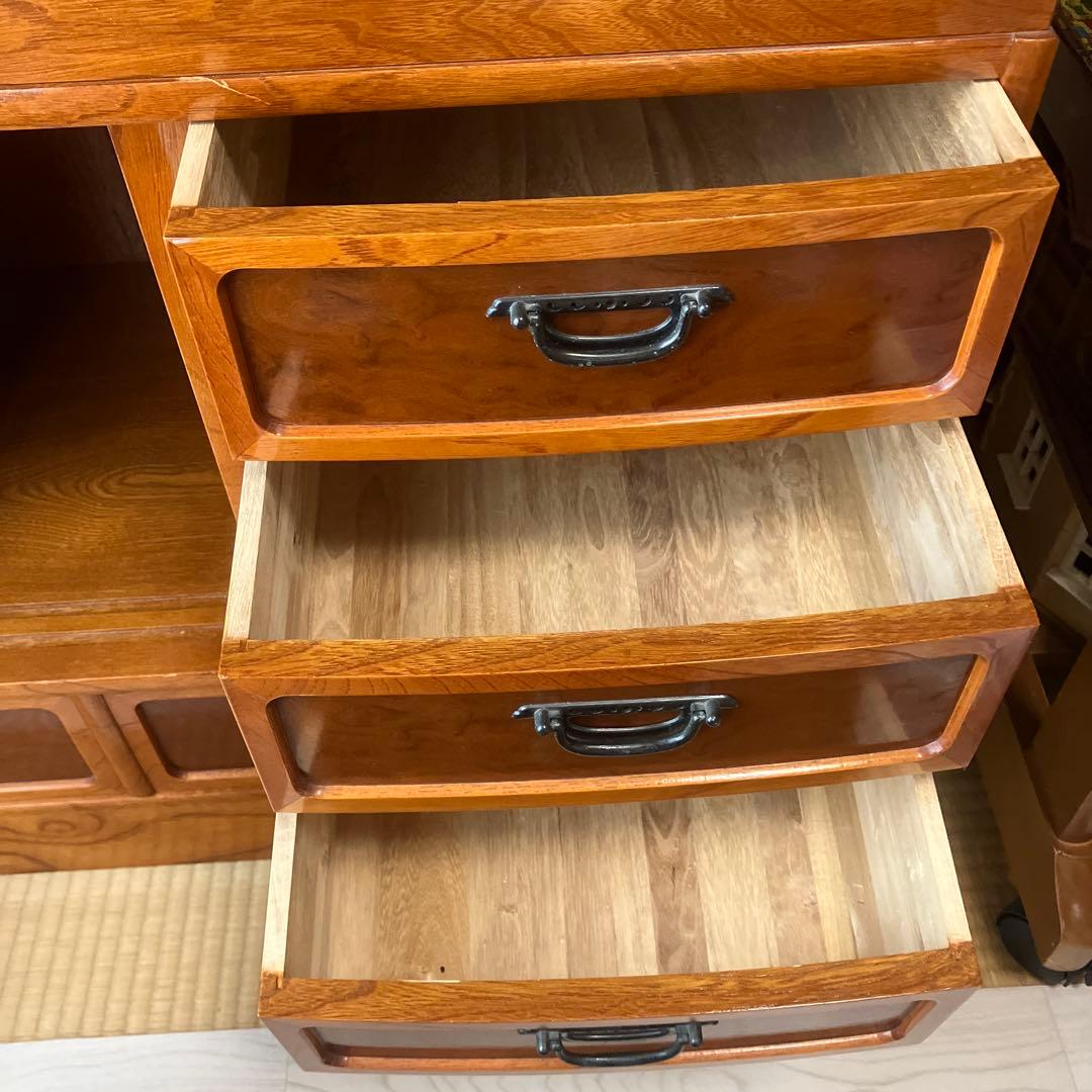 【最終値下】水屋箪笥 飾り棚 木製 和家具 茶棚 茶箪笥 アンティーク