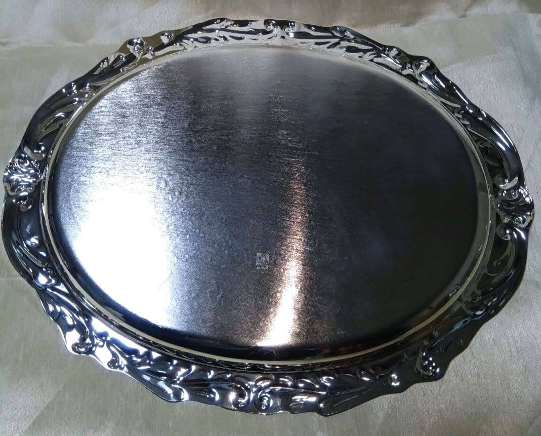 最終値下げ❗未使用✨銀製品/シルバーコーティングローズ 小判トレー 0