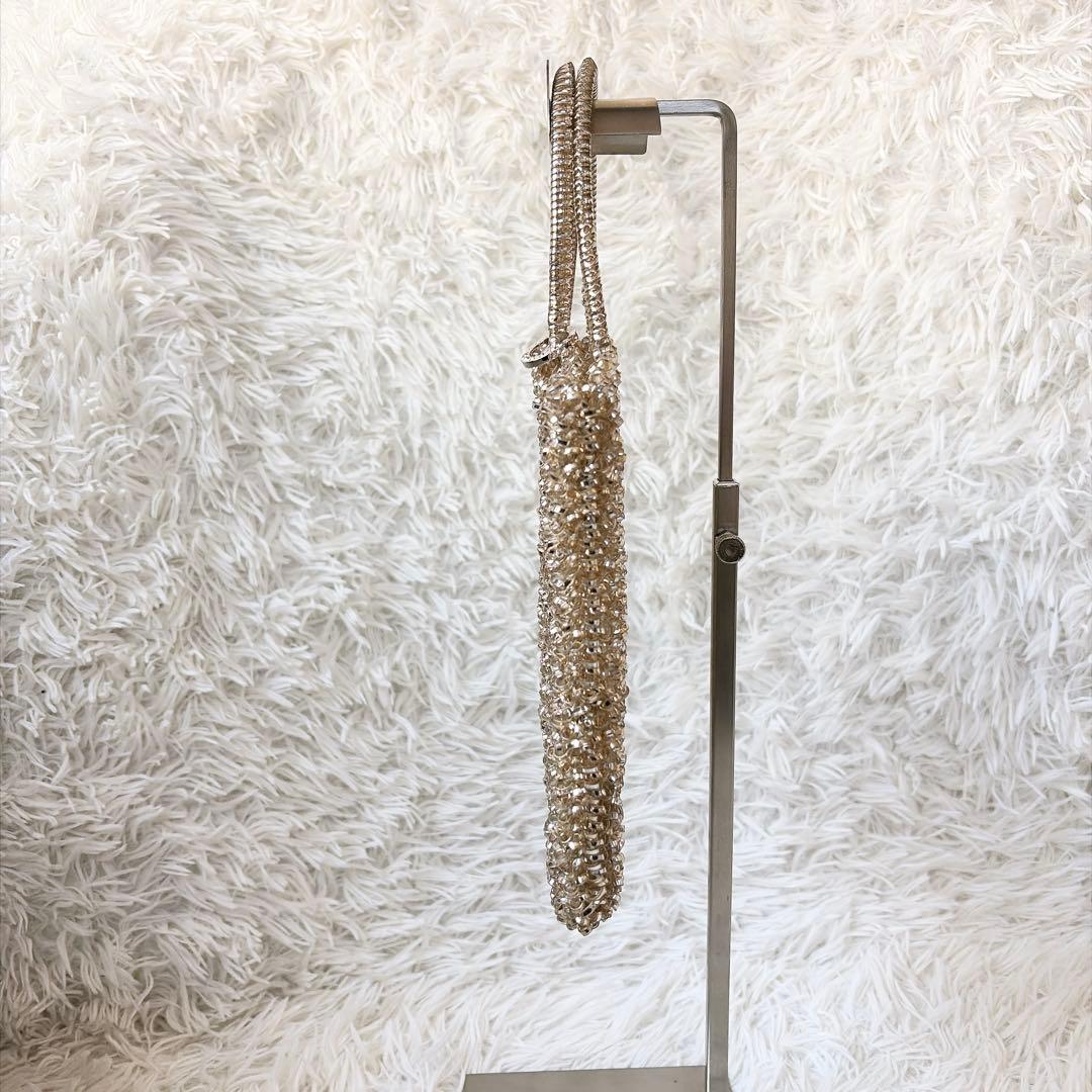 極美品　アンテプリマ　スクエアミディアム　シルバーゴールド　ショルダーチェーン付