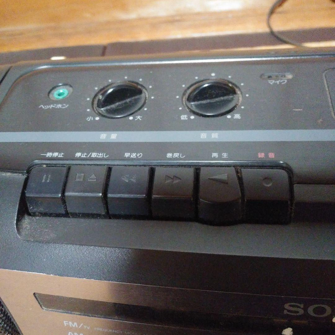 【ソニー】ラジオカセット　レトロ