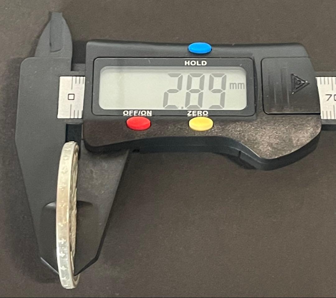 1871年 スペイン 5ペセタ銀貨 アマデオ1世 実測24.73g 本物