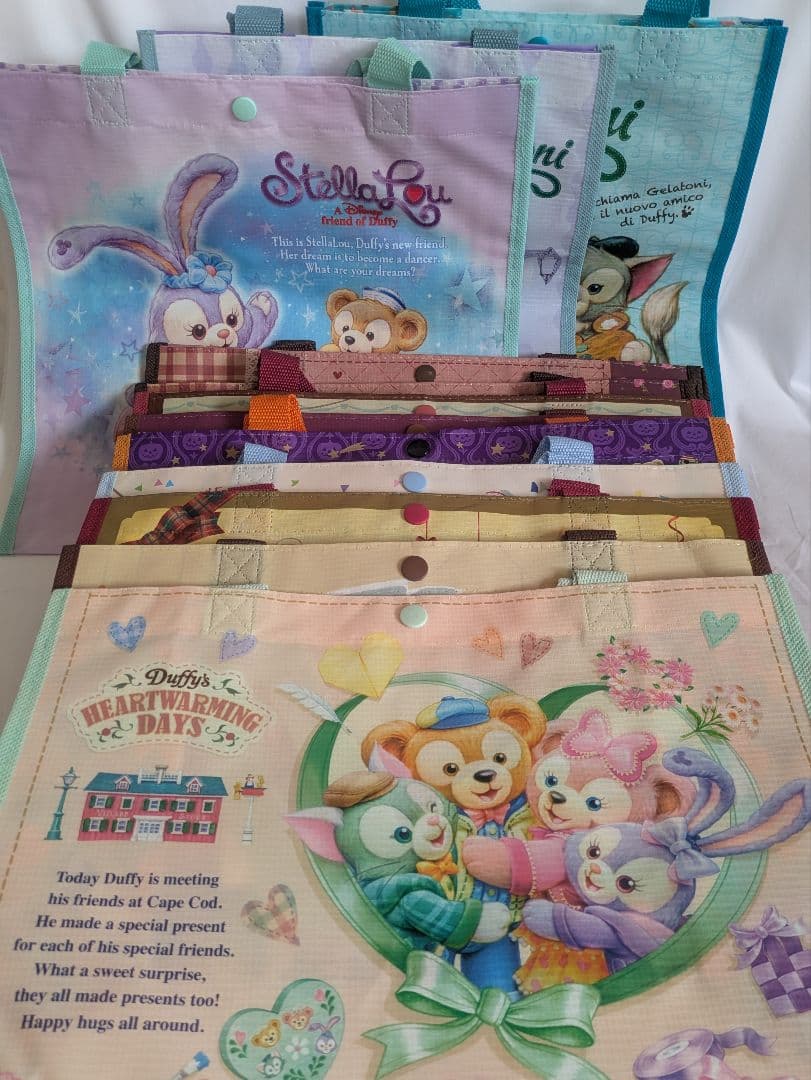 ショッピングバッグ　ダッフィー　シェリーメイ　ジェラトーニ　ステラルー　12点