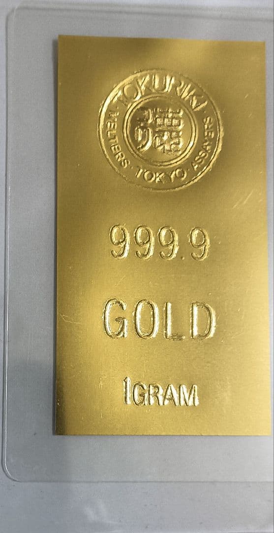 ☆☆徳力 純金カード１g ☆☆ラミネート入り、台紙付き