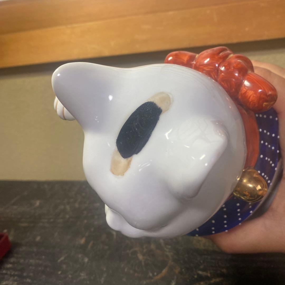 ブルー招き猫【大】