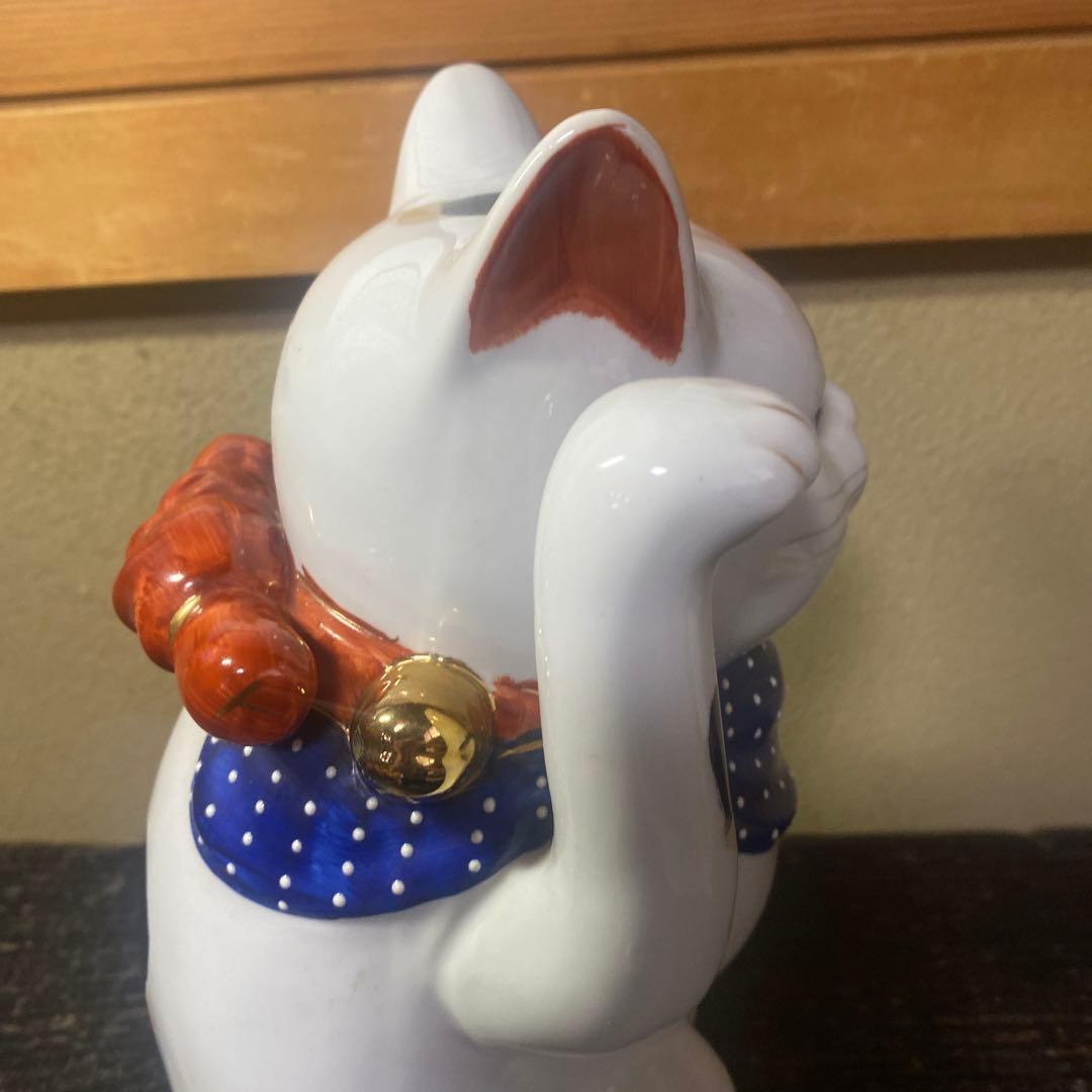 ブルー招き猫【大】