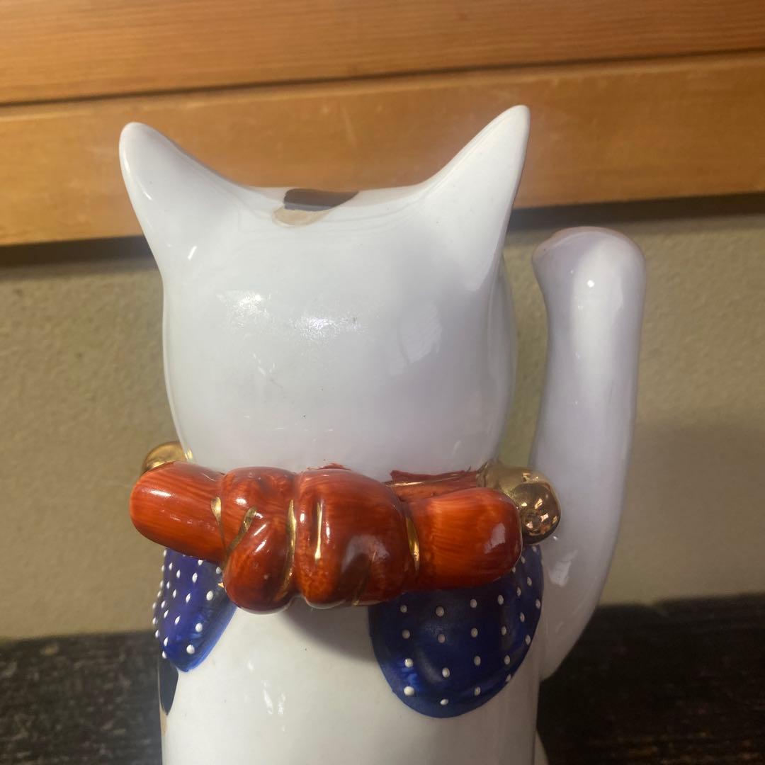 ブルー招き猫【大】