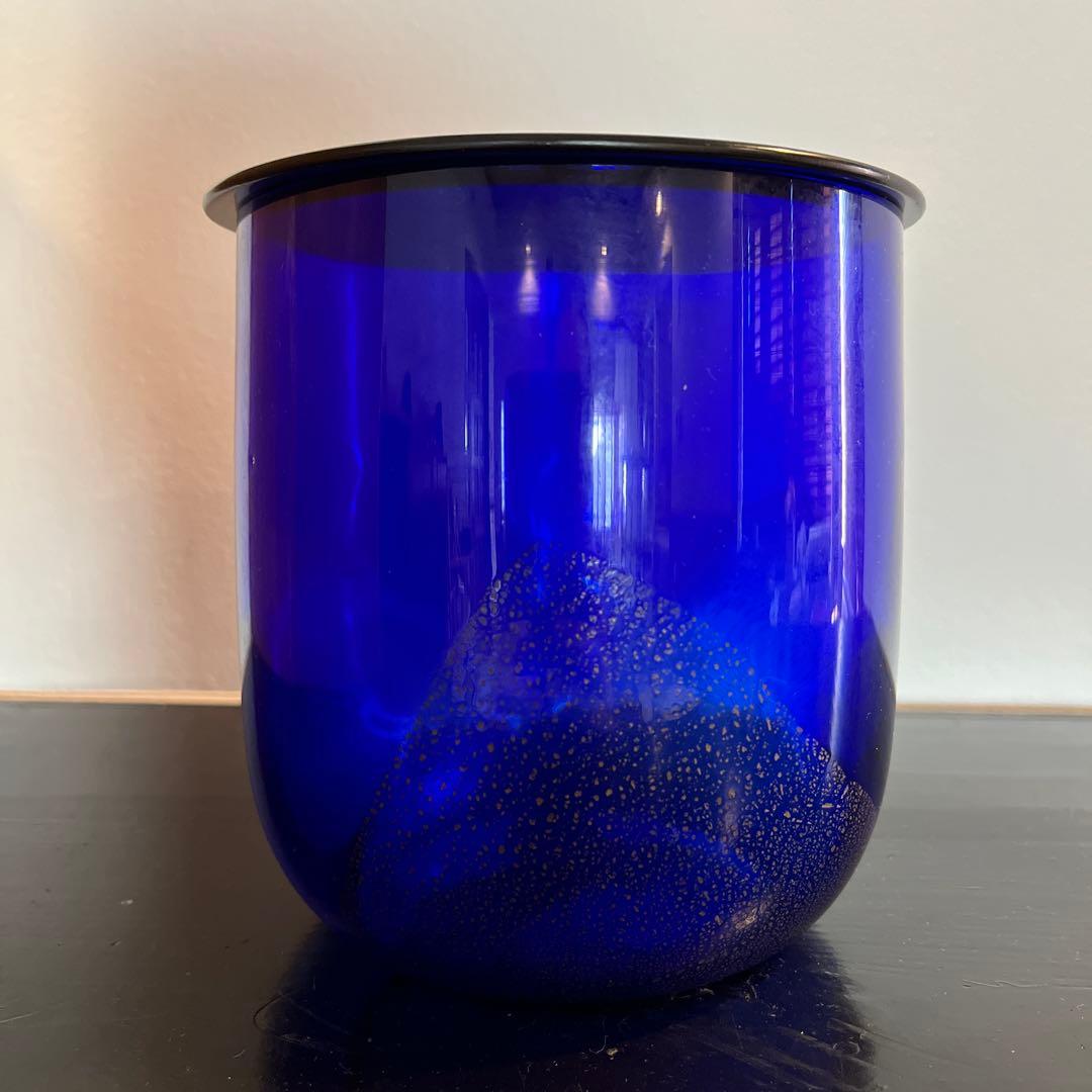 義山　水指　切箔　瑠璃　水崎長寿　波車　蒔絵蓋付　共箱　紙箱　送料無料