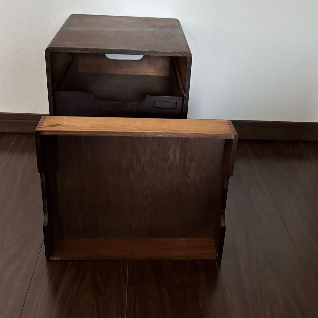 ◻️古道具 ◻️珍しい♡両引き出し四段棚