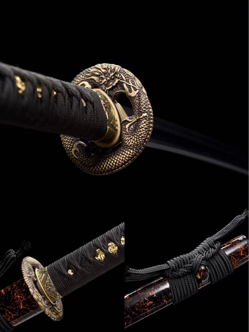 蟠龍武士 刀装具 日本刀 武具 鑑賞刀 居合刀 模造刀 舞踊刀