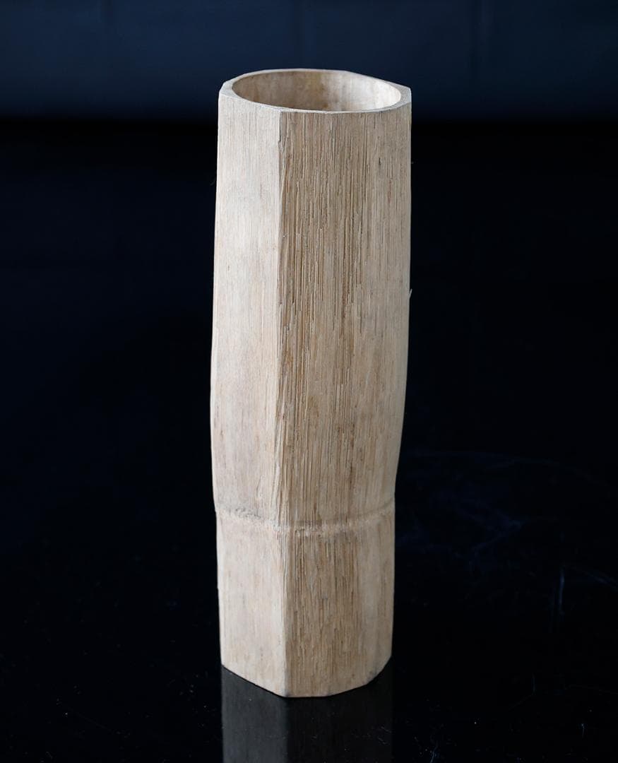 花生籠 掛花入 縄目編み 組紐細工 六ツ目編み 網代 花器 茶道具 木箱入