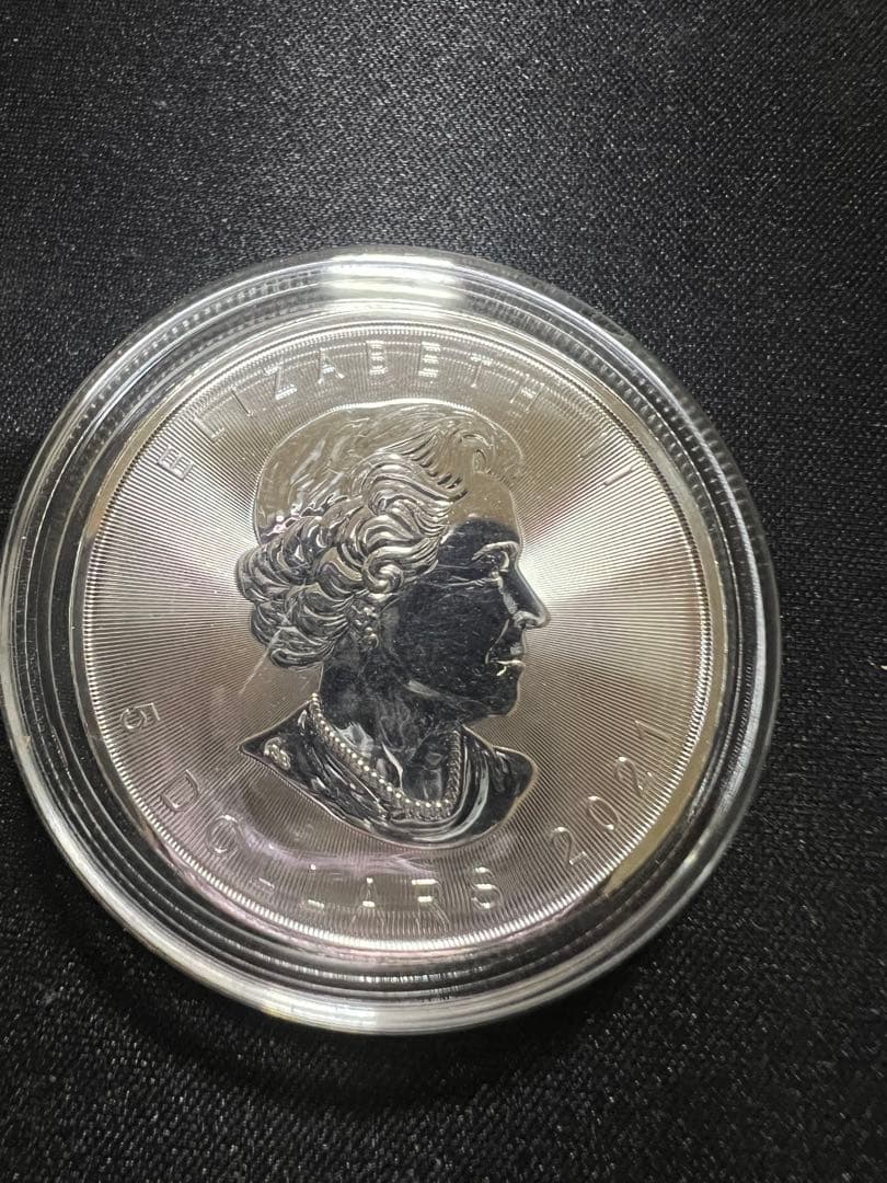 カナダ メイプルリーフ銀貨 1オンス銀貨 2021年　管理番号35