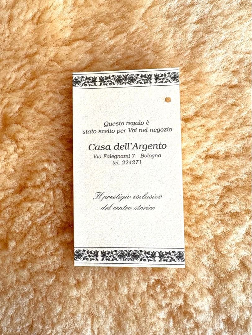 銀プレートのアドレス帳　イタリア　老舗Casa dell’Argento社製