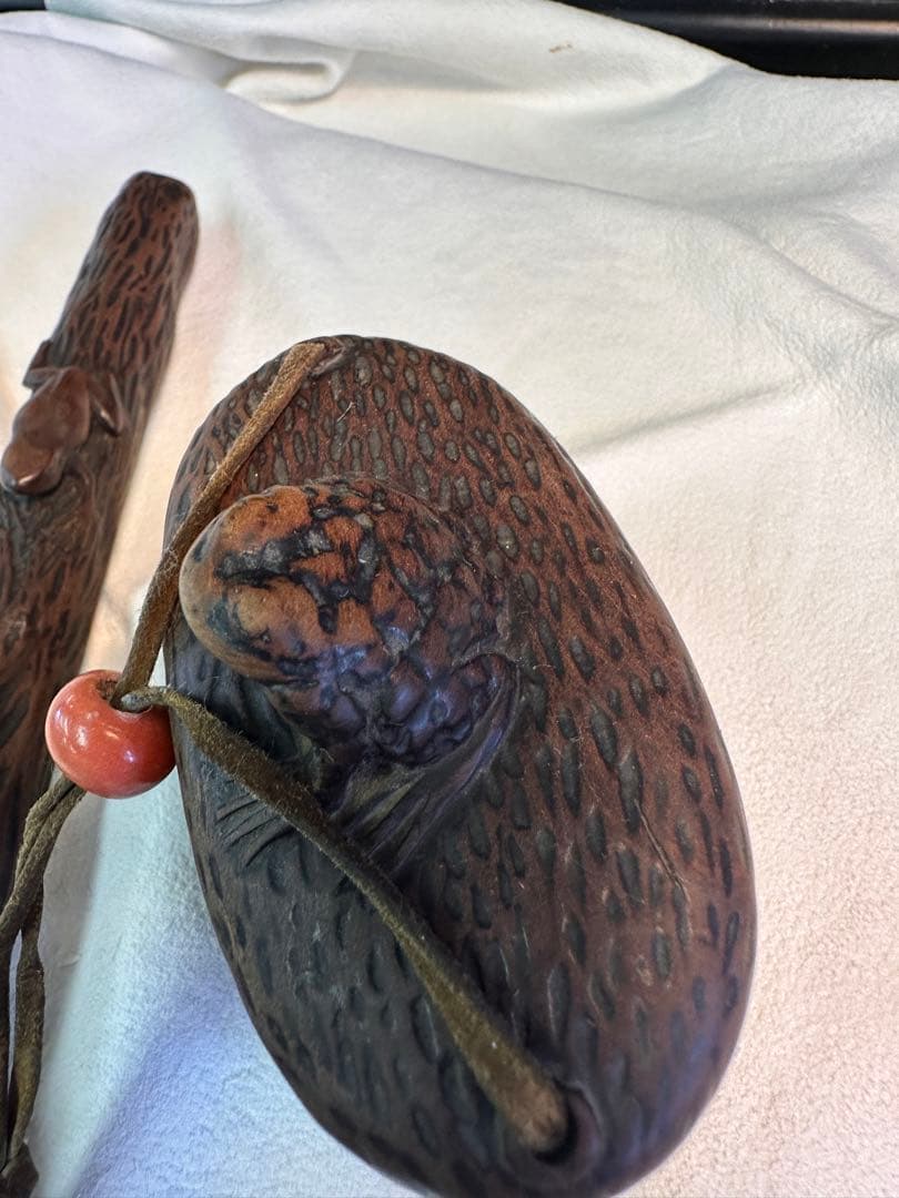 煙草ケース，煙管入り，煙管. 煙具，珊瑚，古董品，木雕，キセル入れ，民芸