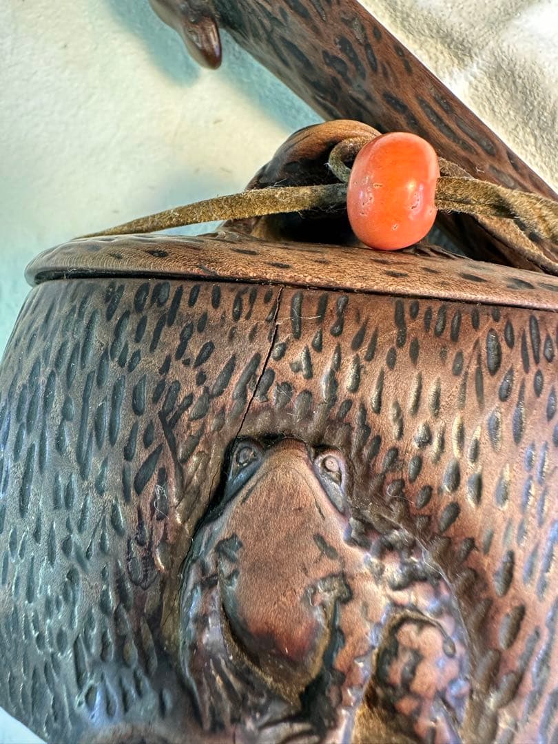 煙草ケース，煙管入り，煙管. 煙具，珊瑚，古董品，木雕，キセル入れ，民芸