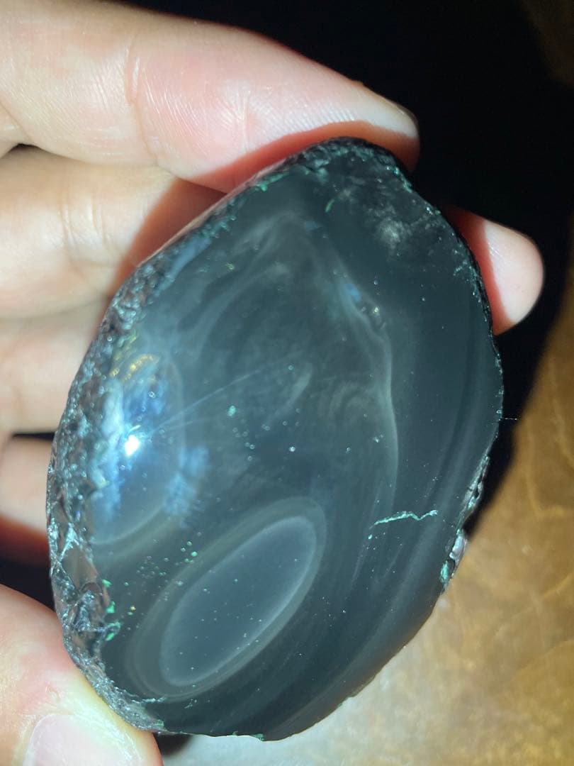 研磨品　十勝石玲瓏　金虹　ゴールデンレインボーシラー