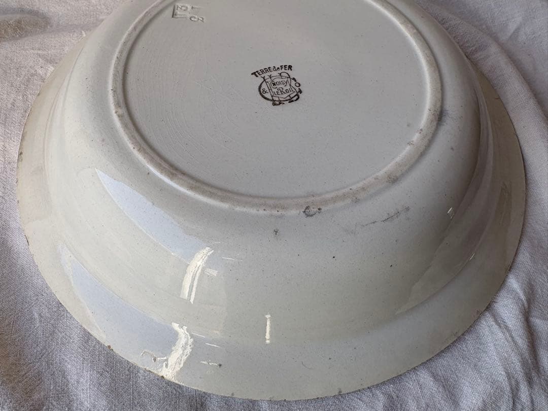 フランスアンティーク　ムーラン・デ・ルー窯　ボウル