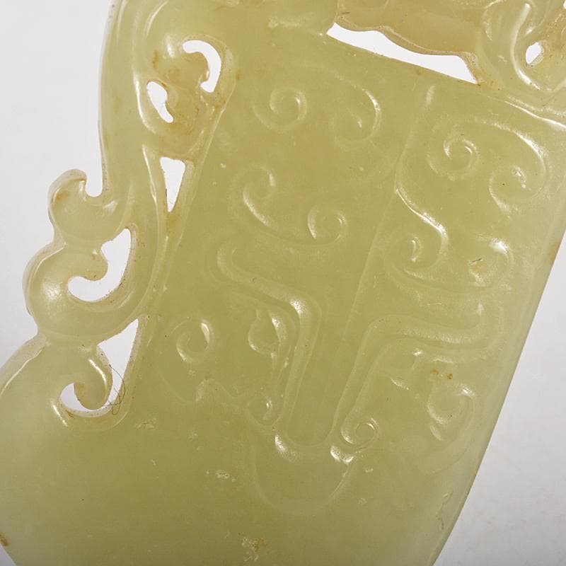 中国　玉石彫刻　神獣刻　根付　玉器　玉珮　V　R7116