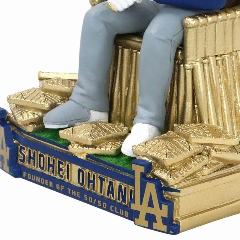 限定550個　大谷翔平　50/50達成記念ボブルヘッド　立体3D　ゴールドバット